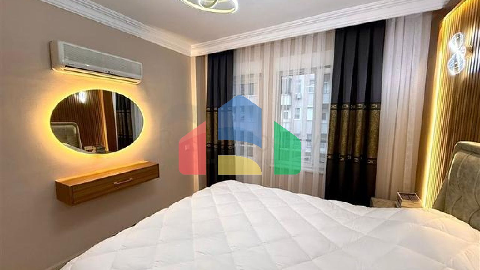 Просторная квартира 2+1 рядом с морем в тихом зеленом районе