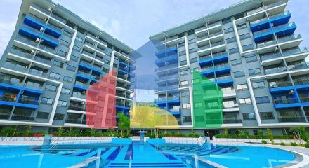 Квартира 1+1 в современном комплексе рядом с пляжем Клеопатра