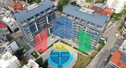 Квартира 1+1 в современном комплексе рядом с пляжем Клеопатра