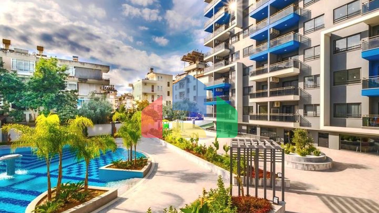 Квартира 1+1 в современном комплексе рядом с пляжем Клеопатра