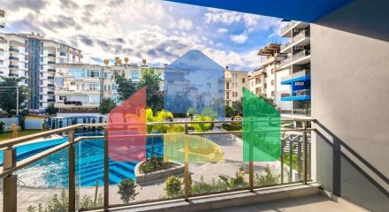 Квартира 1+1 в современном комплексе рядом с пляжем Клеопатра