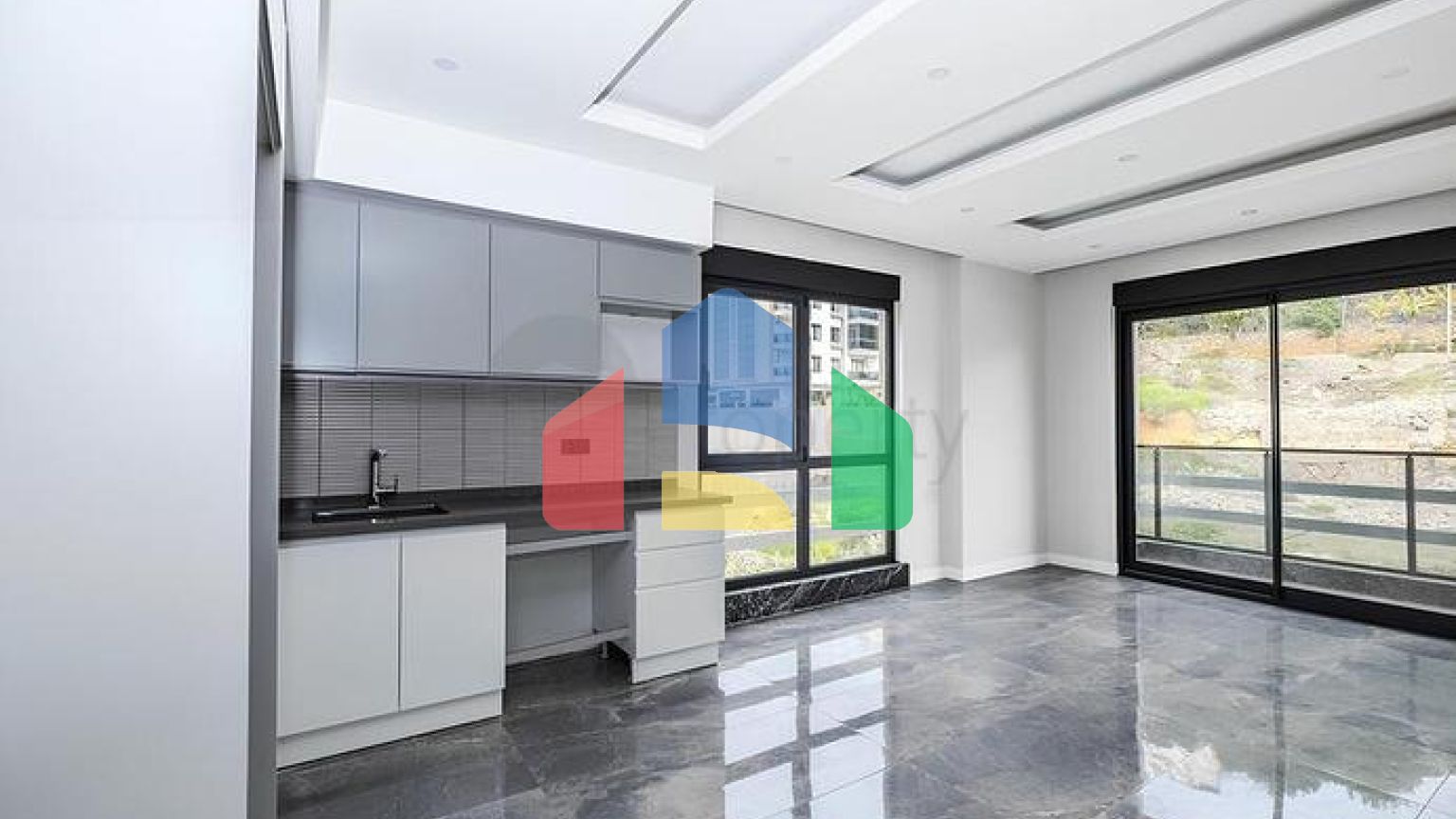 Квартира 1+1 с инфраструктурой комплекса в районе Клеопатра