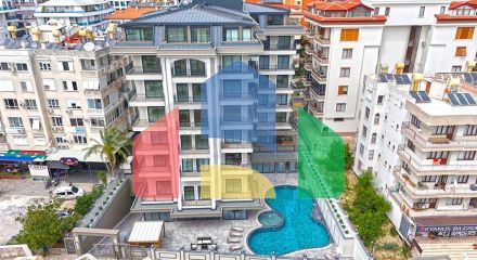 Пентхаус 2+2 с террасой и инфраструктурой комплекса в районе Клеопатра