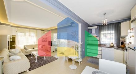 Комфортная квартира 2+1 в центре Аланьи