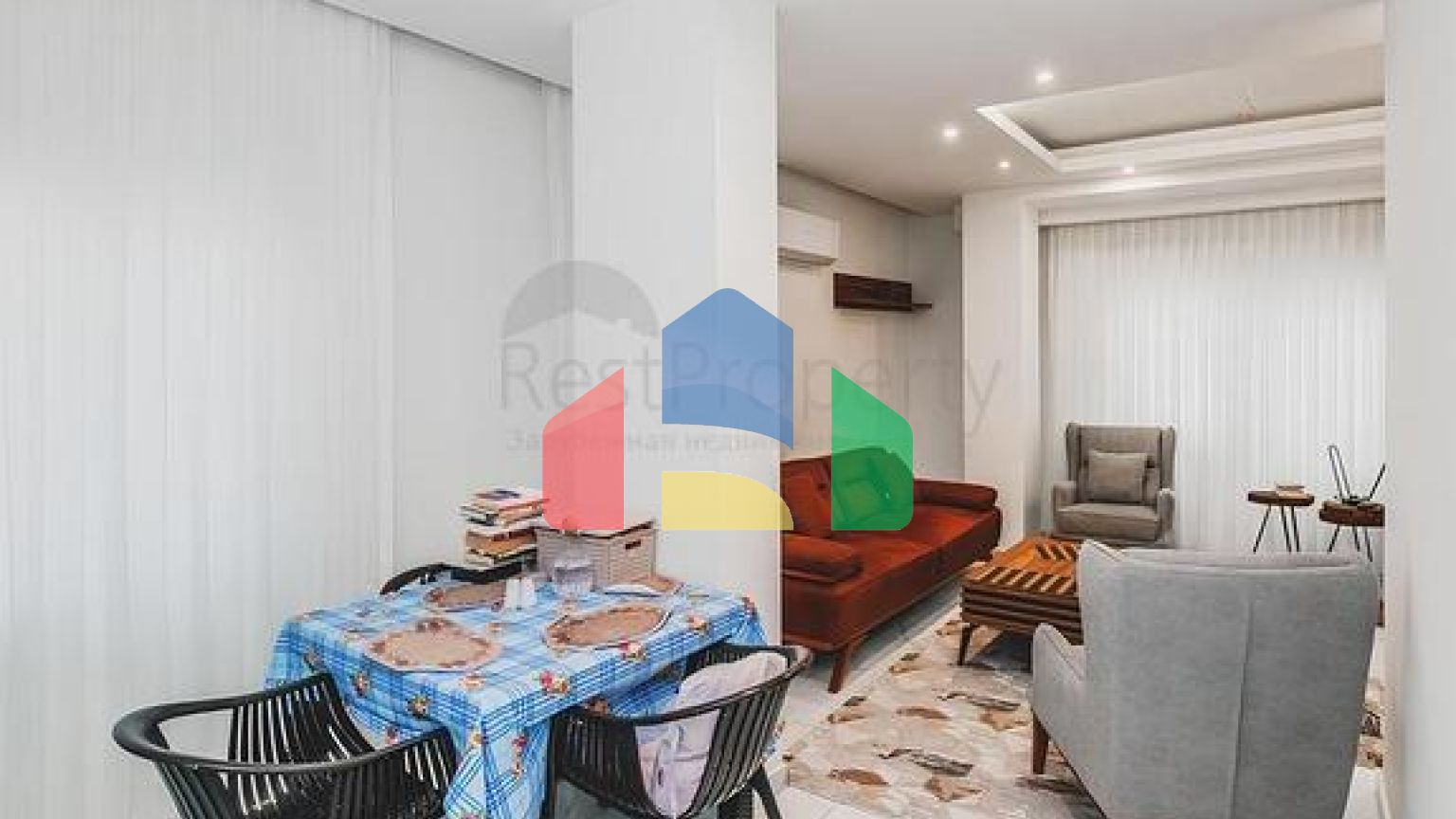 Уютная меблированная квартира 1+1 в современном доме района Клеопатра