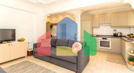 Квартира 2+1 с террасой и бассейном в районе Клеопатра