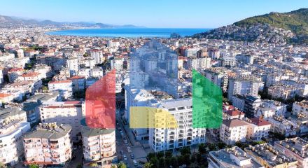 Современная квартира 1+1 в развитом жилом комплексе Аланьи