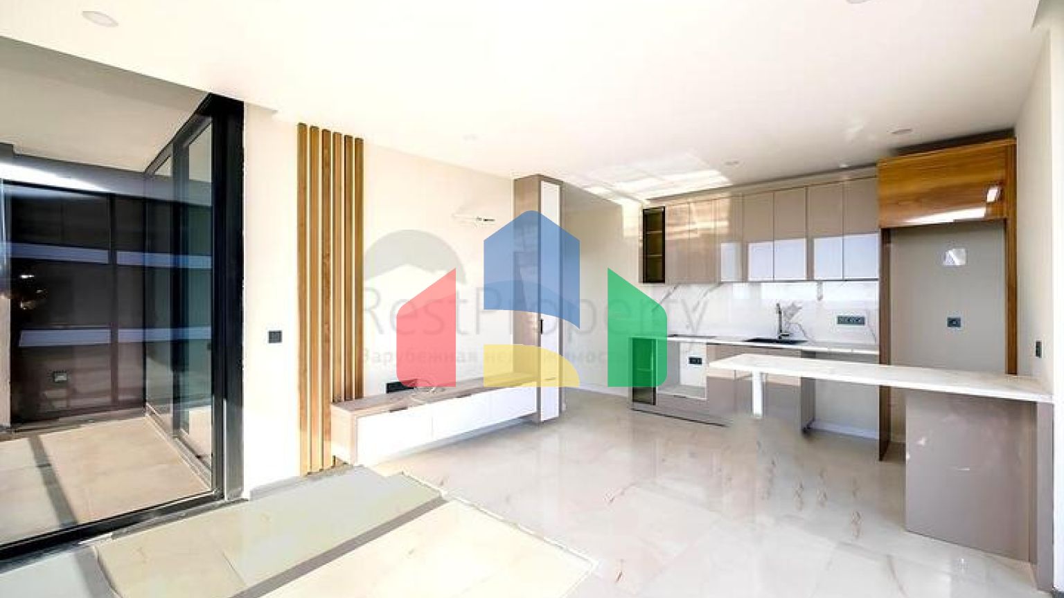 Современная квартира 2+1 в новом жилом комплексе района Клеопатра