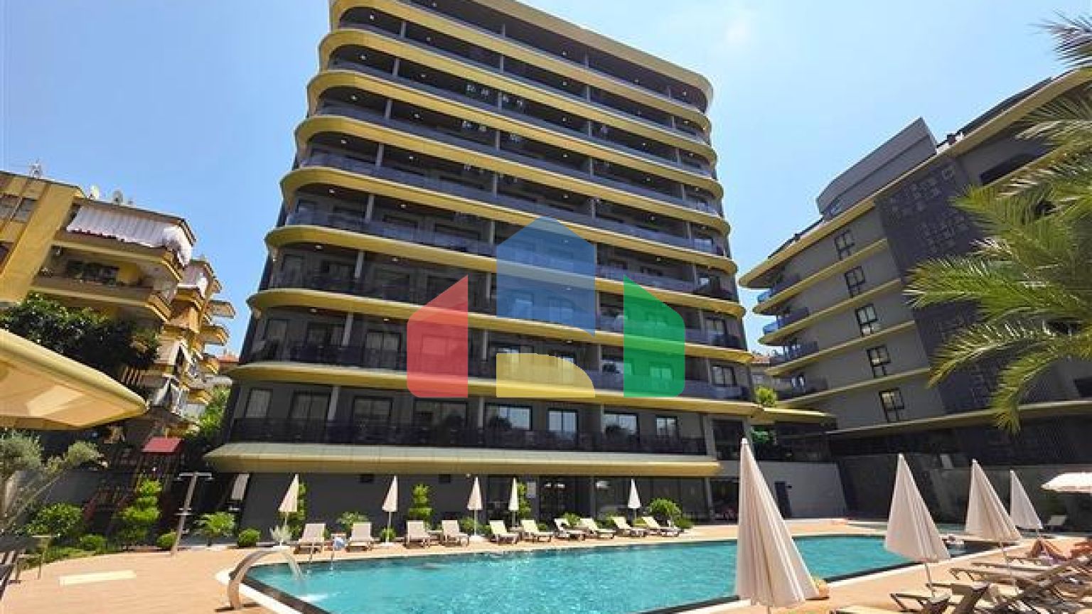 Современные апартаменты 1+1 рядом с пляжем Клеопатра