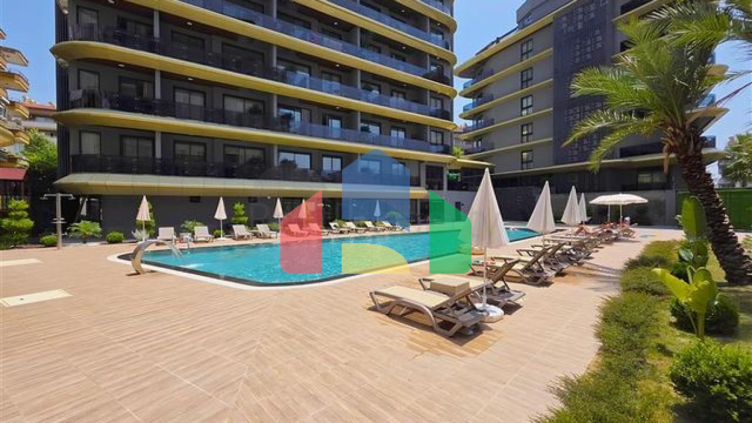 Современные апартаменты 1+1 рядом с пляжем Клеопатра