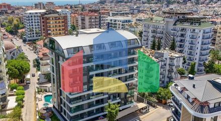 Современная квартира 2+1 в новом жилом доме района Клеопатра