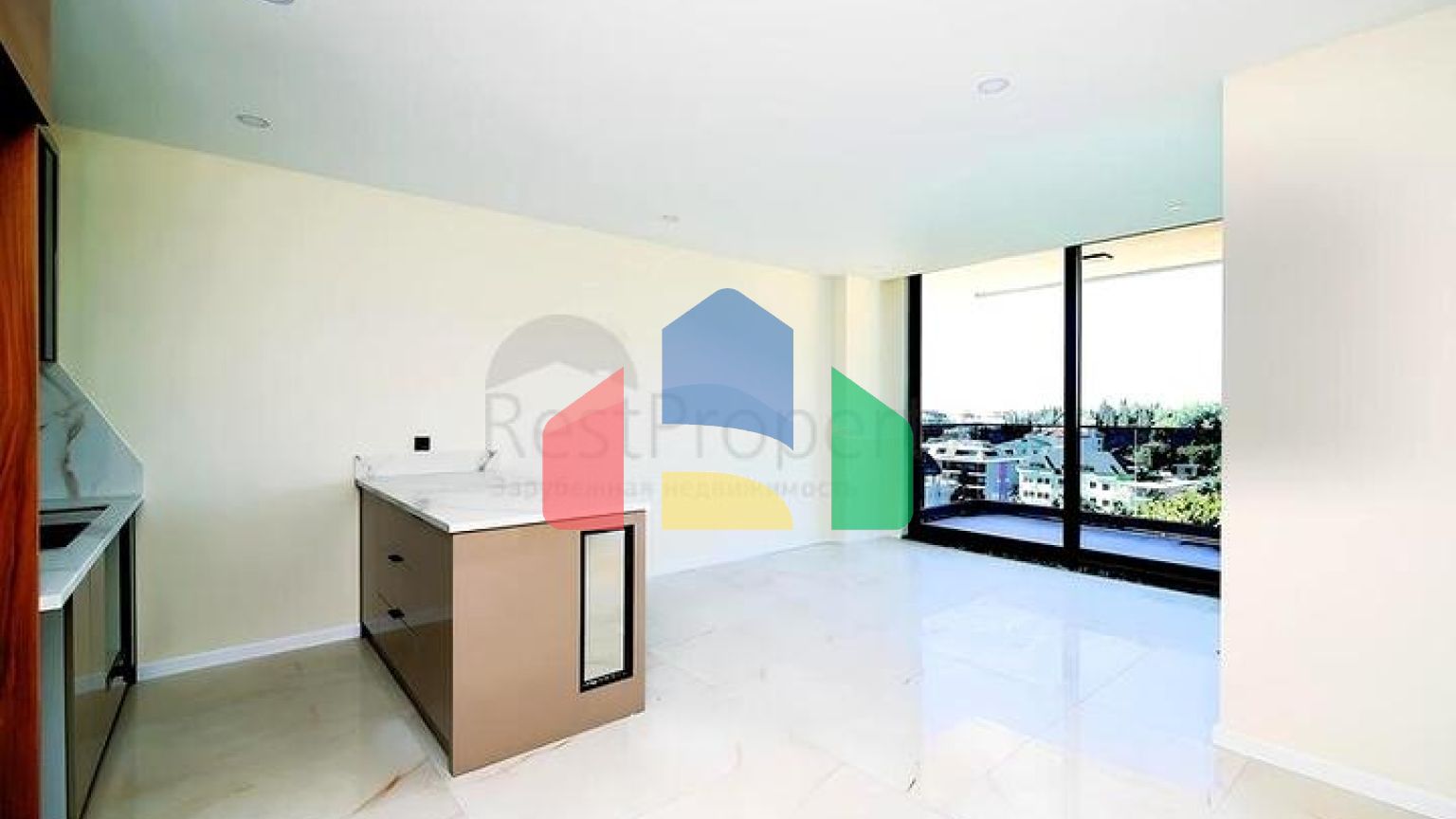 Современная квартира 1+1 в благоустроенном жилом комплексе района Клеопатра