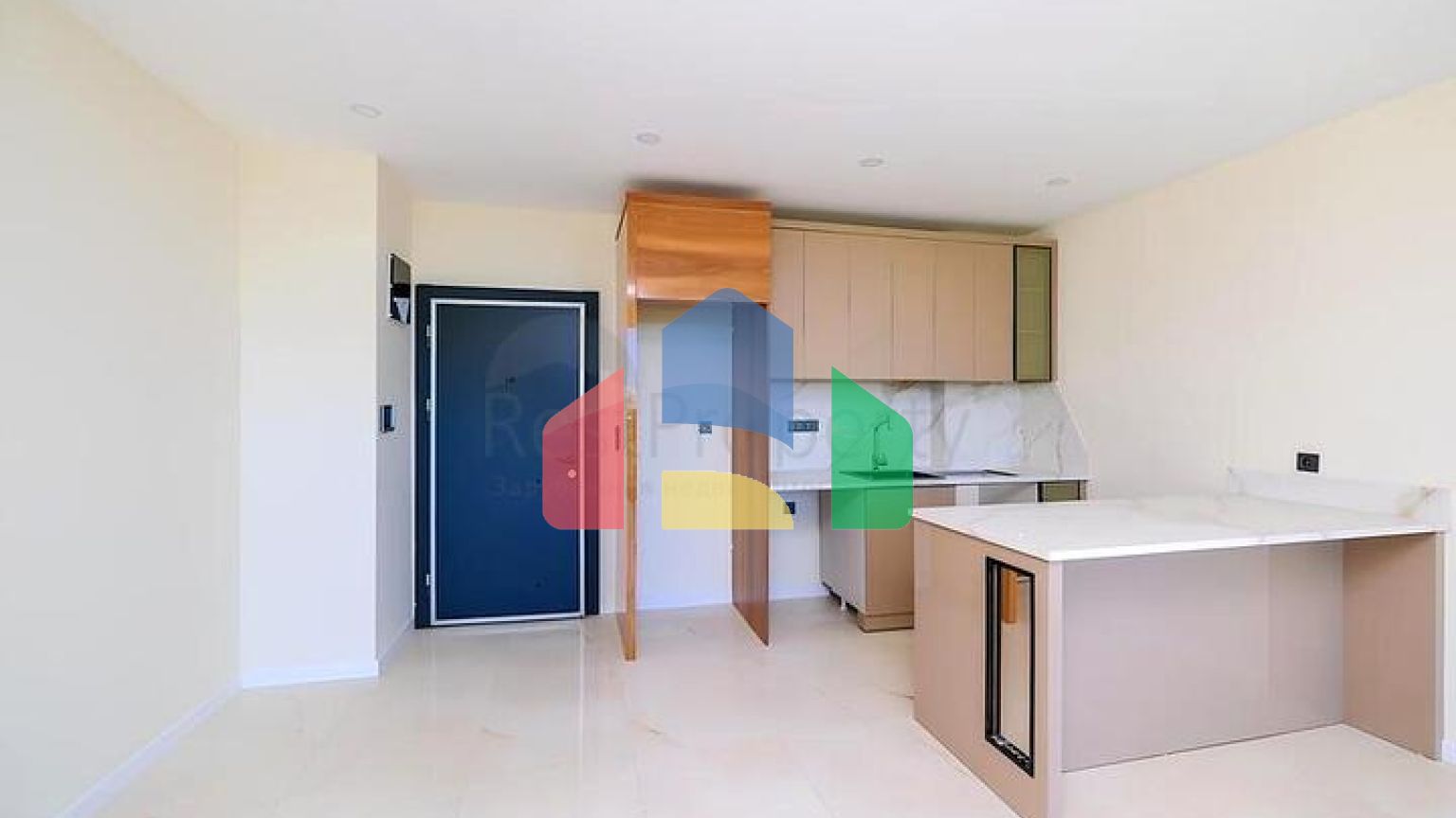 Современная квартира 1+1 в благоустроенном жилом комплексе района Клеопатра