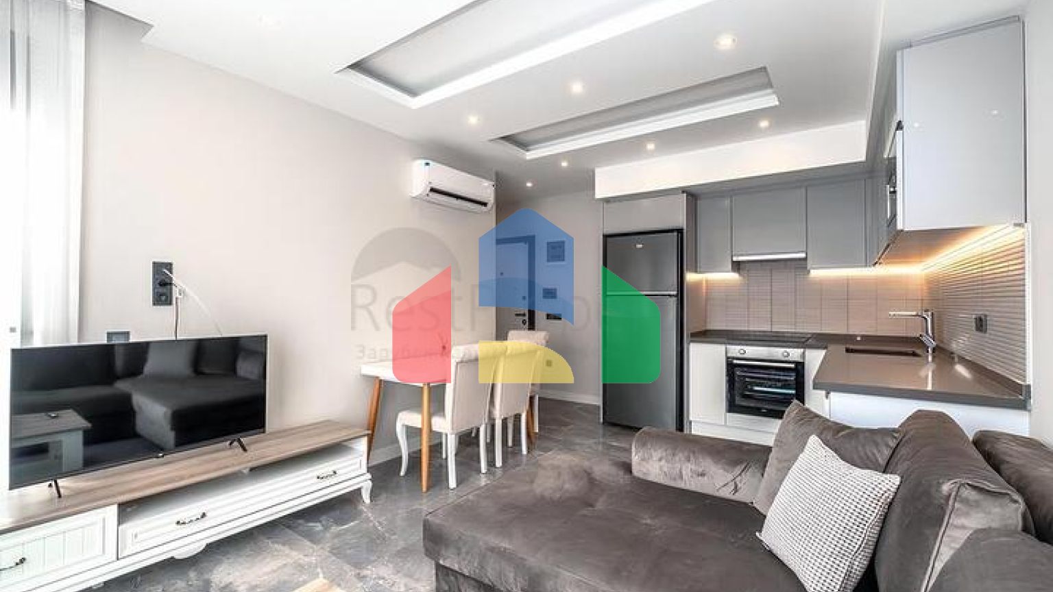 Квартира 2+1 с инфраструктурой комплекса в районе Клеопатра