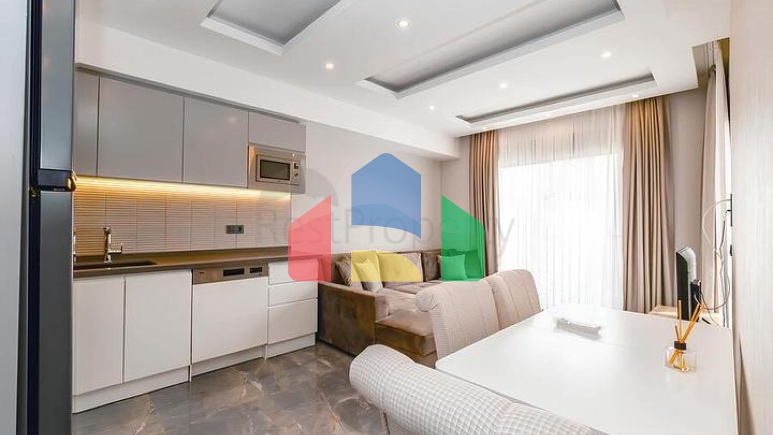 Квартира 2+1 с инфраструктурой комплекса в районе Клеопатра