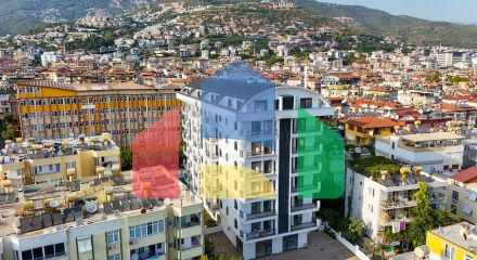 Современный объект в новом жилом проекте в районе Аланья центр