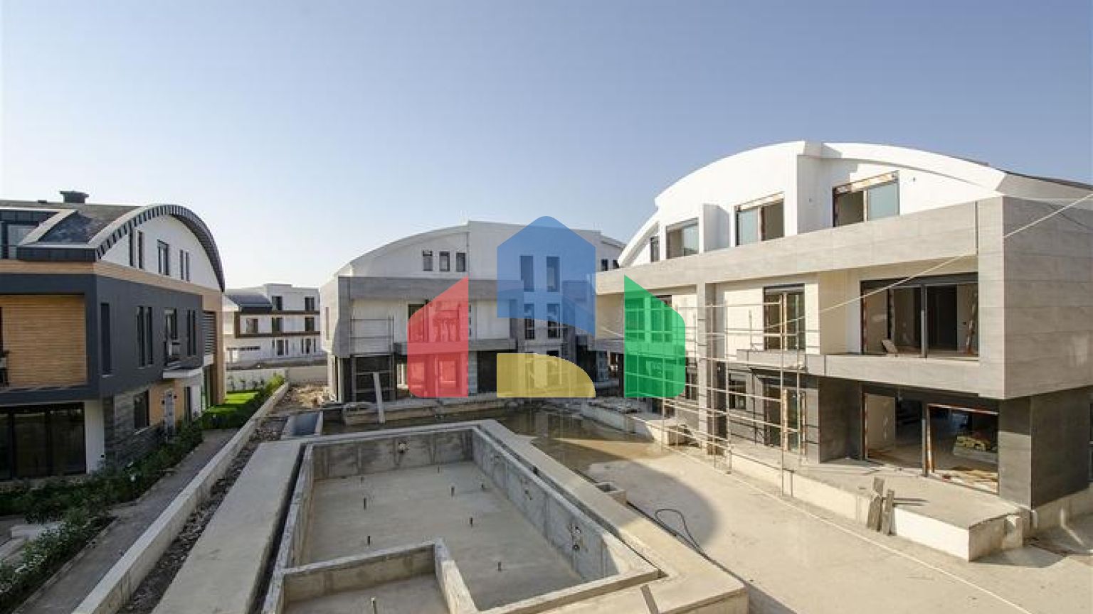 Вілли на завершальній стадії будівництва в районі Коньяалти