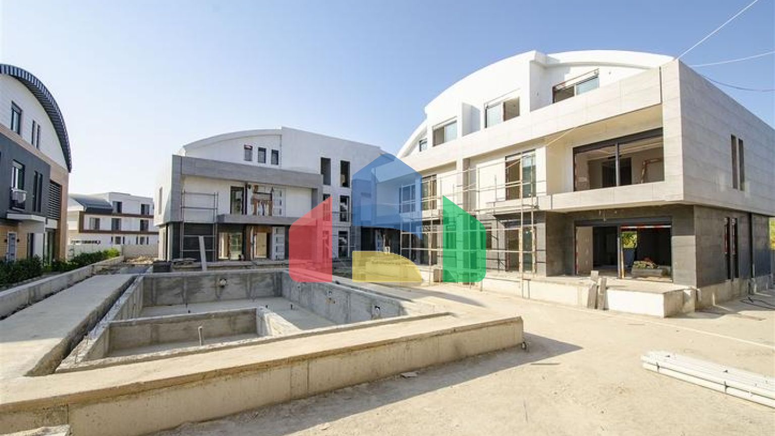 Вілли на завершальній стадії будівництва в районі Коньяалти