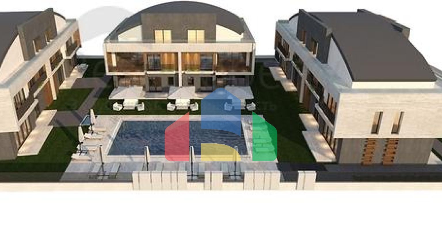 Вілли на завершальній стадії будівництва в районі Коньяалти