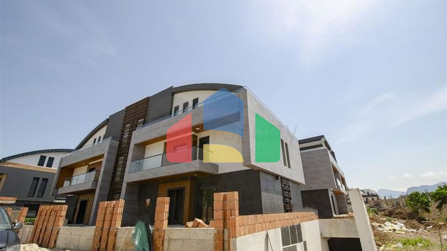 Вілли на завершальній стадії будівництва в районі Коньяалти