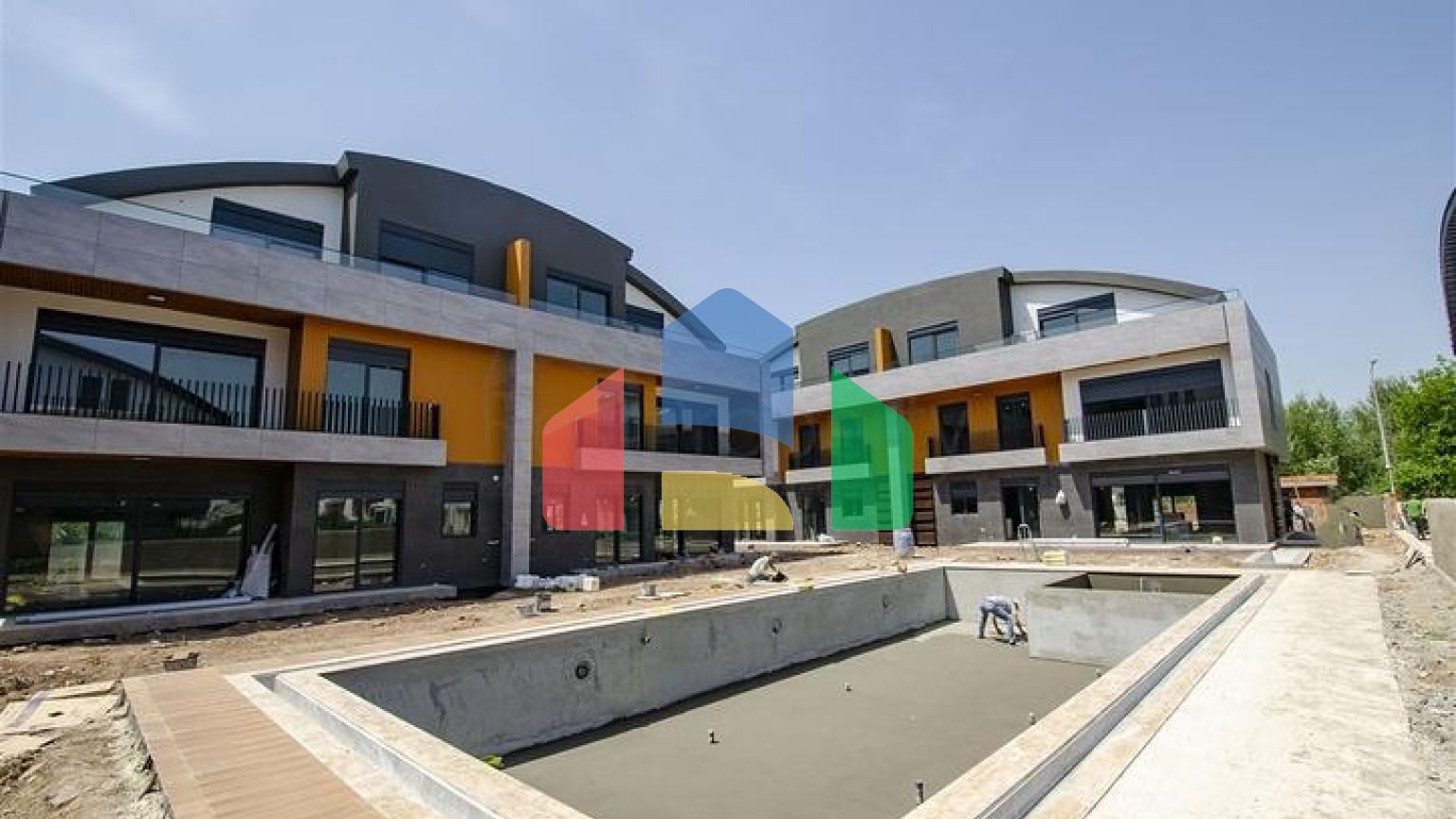 Вілли на завершальній стадії будівництва в районі Коньяалти