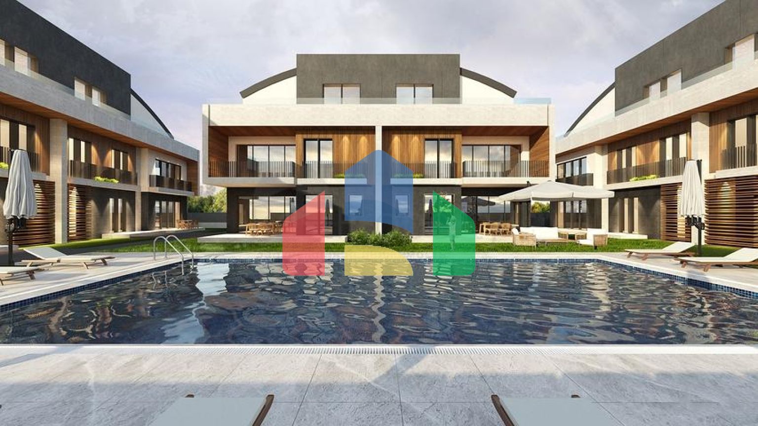 Вілли на завершальній стадії будівництва в районі Коньяалти