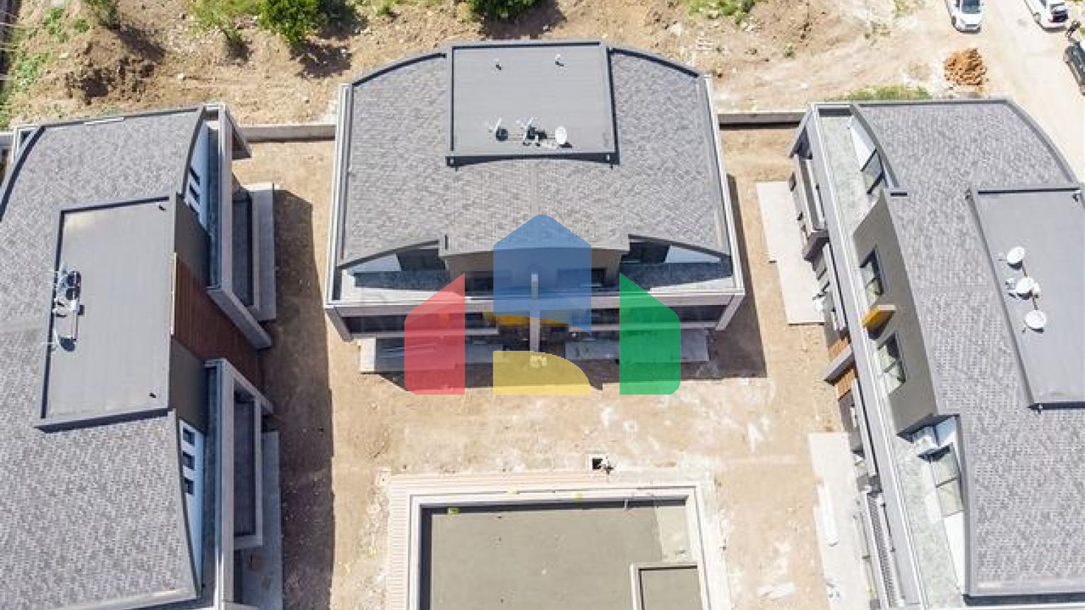 Вілли на завершальній стадії будівництва в районі Коньяалти