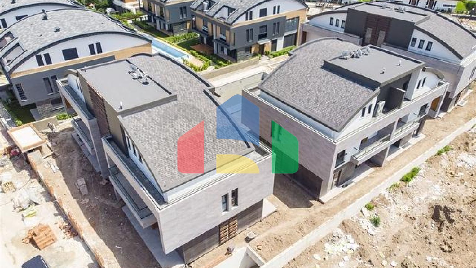 Вілли на завершальній стадії будівництва в районі Коньяалти