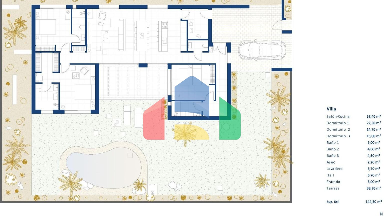 НОВЫЕ ВИЛЛЫ В ГОЛЬФ-КУРОРТЕ АЛЬТАОНА, МУРСИЯ