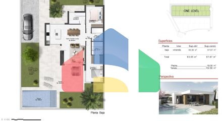 НОВЫЕ ОДНОЭТАЖНЫЕ ВИЛЛЫ НА ГОЛЬФ-КУРОРТЕ АЛЬТAНА, МУРСИЯ