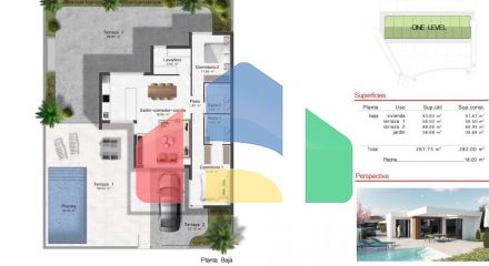 NEW BUILD ONE LEVEL VILLAS IN ALTOANA GOLF RESORT, MURCIA