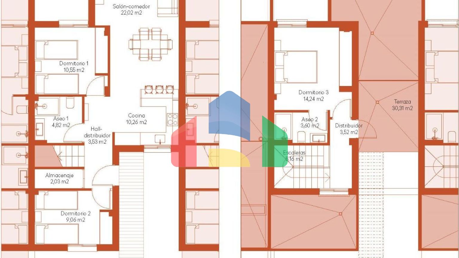 НОВЫЕ ТАУНХАУСЫ В ГОЛЬФ-КУРОРТЕ АЛЬТAНА, МУРСИЯ