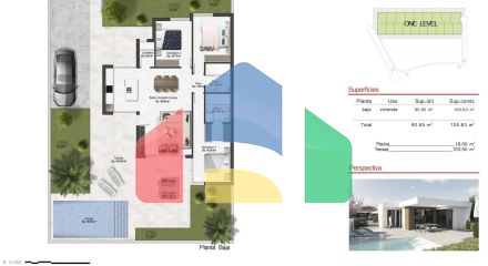 НОВЫЕ ОДНОЭТАЖНЫЕ ВИЛЛЫ НА ГОЛЬФ-КУРОРТЕ АЛЬТAНА, МУРСИЯ