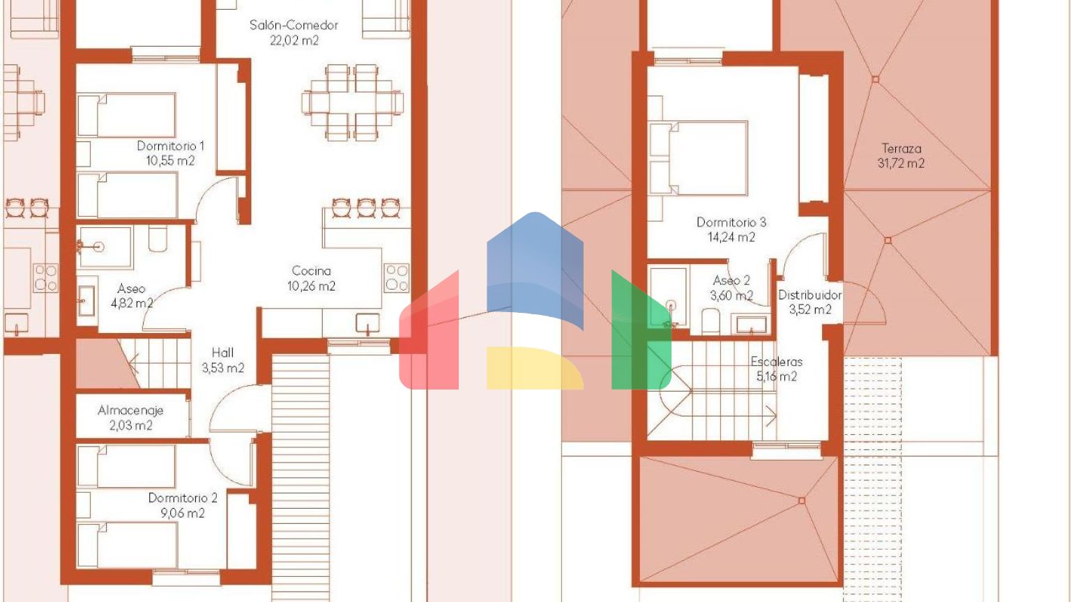 НОВЫЕ ТАУНХАУСЫ В ГОЛЬФ-КУРОРТЕ АЛЬТAНА, МУРСИЯ