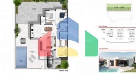 NEW BUILD ONE LEVEL VILLAS IN ALTOANA GOLF RESORT, MURCIA