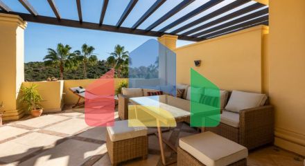Stylish Apartment with Mountain and Garden Views in Casares Playa