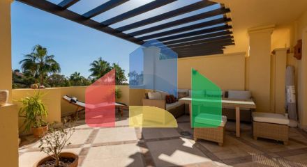 Stylish Apartment with Mountain and Garden Views in Casares Playa