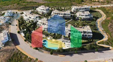 3-bedroom apartments in a new residential complex in Casares Costa, Estepona