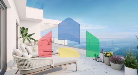 3-bedroom apartments in a new residential complex in Casares Costa, Estepona