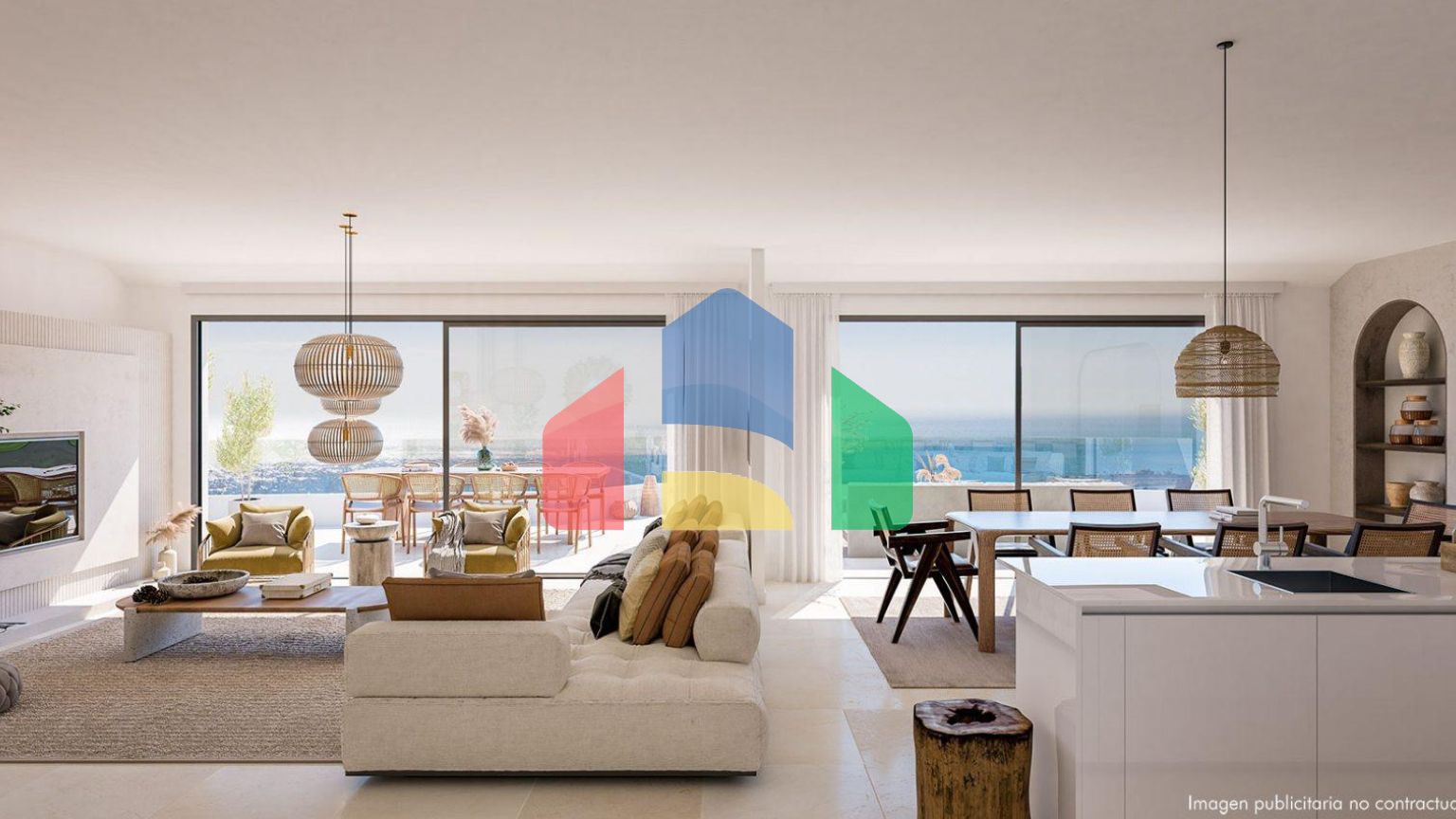 Роскошная квартира с 3 спальнями и 3 ванными комнатами