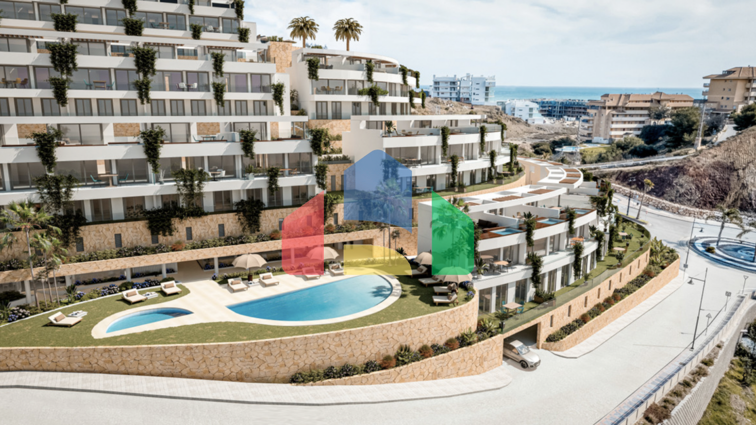 Роскошная вилла с 3 спальнями и видом на море в Фуэнхироле.