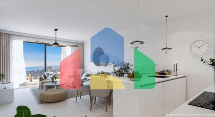 2-bedroom apartments on the ground floor with a private garden in the New Residential Project in Fuengirola