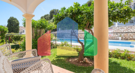 Очаровательная Квартира с Садом и 2 Спальнями с Видом на Бассейн в Сердце Торребланки