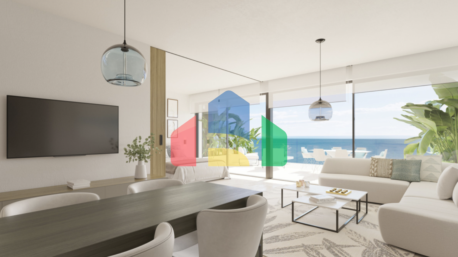 Новые престижные 2х комнатные апартаменты с потрясающими панорамными видами на море