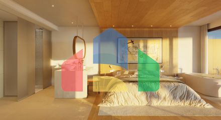 Пентхаус с 2 спальнями и 2 ванными комнатами