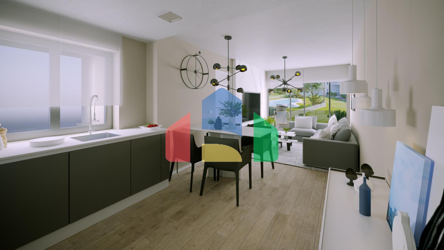 Исключительная новая 2-комнатная квартира с современной архитектурой и устойчивым строительством