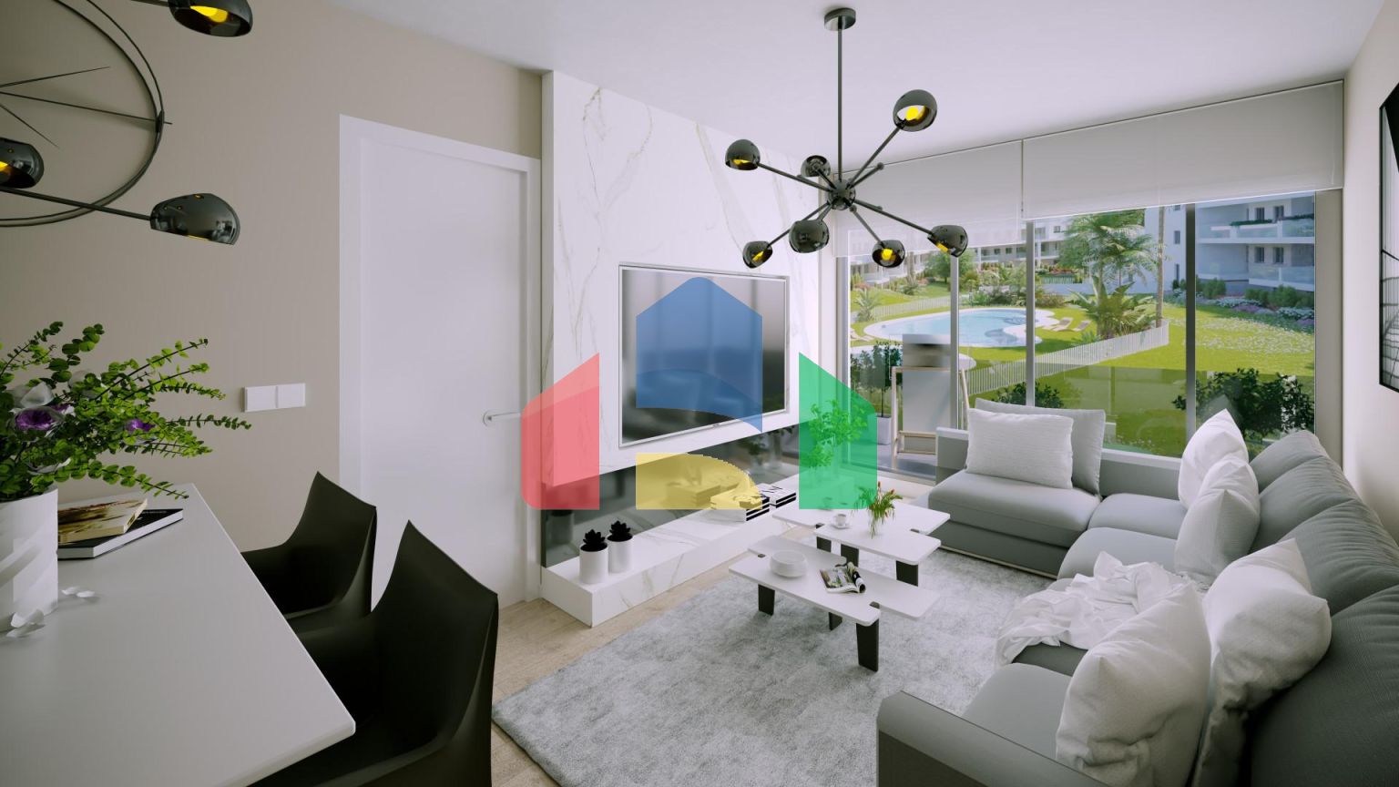 Исключительная новая 2-комнатная квартира с современной архитектурой и устойчивым строительством