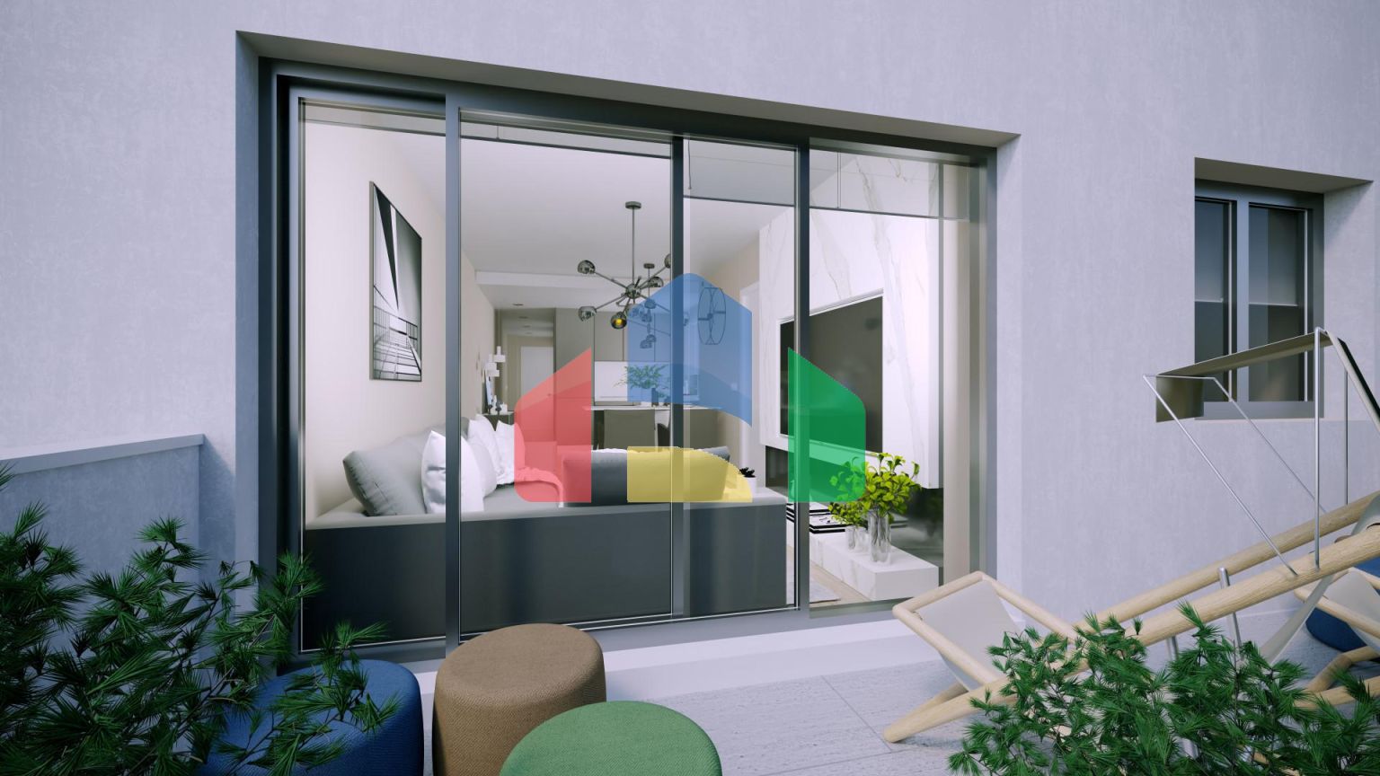 Исключительная новая 2-комнатная квартира с современной архитектурой и устойчивым строительством