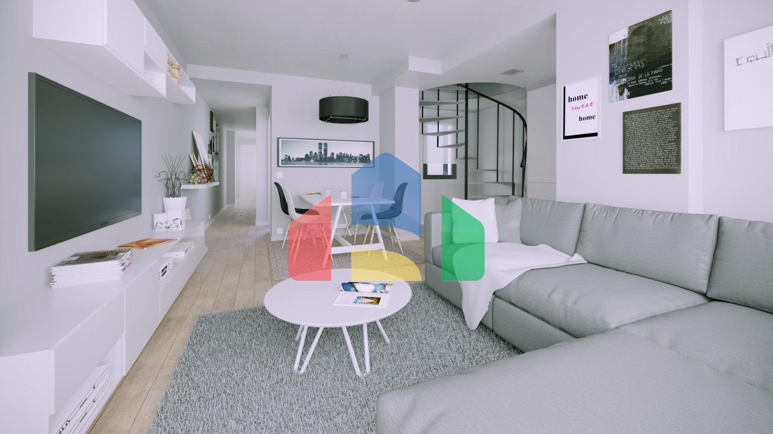 Исключительная новая 2-комнатная квартира с современной архитектурой и устойчивым строительством