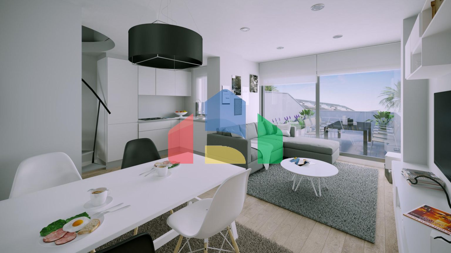 Исключительная новая 2-комнатная квартира с современной архитектурой и устойчивым строительством